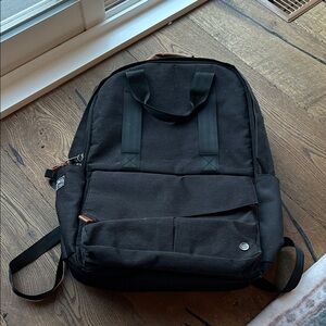 Black Canvas Backpack
